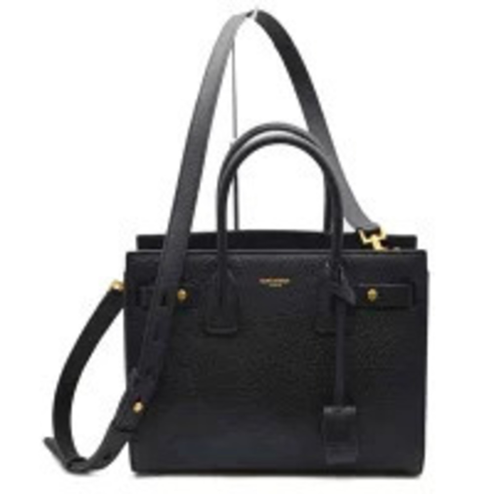 Saint Laurent Sac De Jour Soft Baby Grain Leather Noir Black